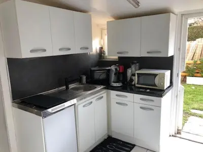Cuisine ou kitchenette dans l'établissement Chez Emma