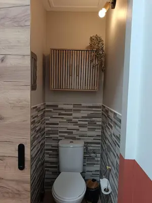 Salle de bains dans l'établissement Gîte Axel'Air