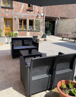 Coin salon dans l'établissement Escale à Beauvais
