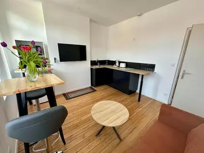 Cuisine ou kitchenette dans l'établissement Appartement proche centre ville