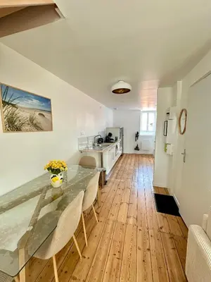 Cuisine ou kitchenette dans l'établissement Le Duplex Appartement