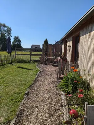 Jardin de l'établissement chambre du Saussay