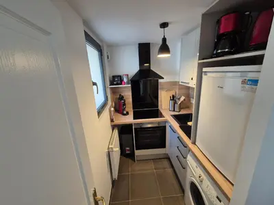 Cuisine ou kitchenette dans l'établissement Maison Floréal Giverny