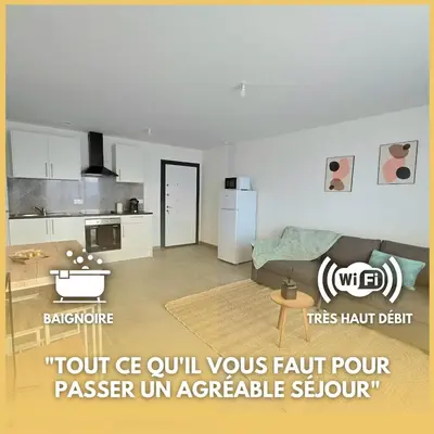 Cuisine ou kitchenette dans l'établissement Urban Zen - Freneuse
