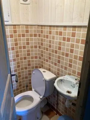 Salle de bains dans l'établissement Rose des prés