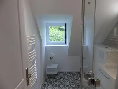 Salle de bains dans l'établissement Passage du Marché