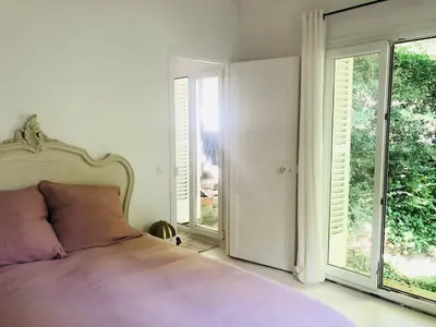 Un ou plusieurs lits dans un hébergement de l'établissement Villa Mini Romy with outdoor area