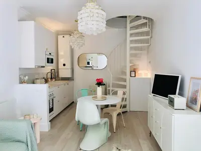 Cuisine ou kitchenette dans l'établissement Villa Mini Romy with outdoor area