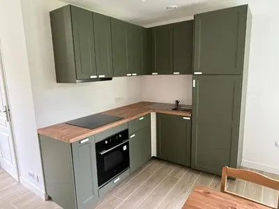 Cuisine ou kitchenette dans l'établissement Logis Soandre