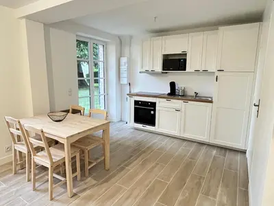 Cuisine ou kitchenette dans l'établissement Logis Soandre