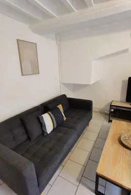 Coin salon dans l'établissement Duplex 2 - Proche du Jardin des Plantes