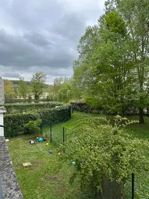 Jardin de l'établissement Charmant 2P Cosy Bord de Seine avec terrasse