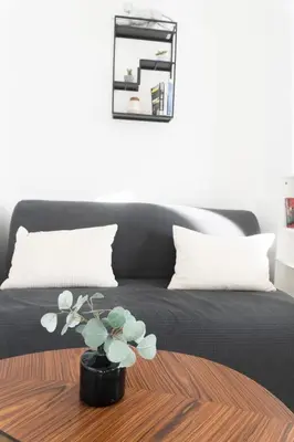 Un ou plusieurs lits dans un hébergement de l'établissement Appartement confort à Rouen
