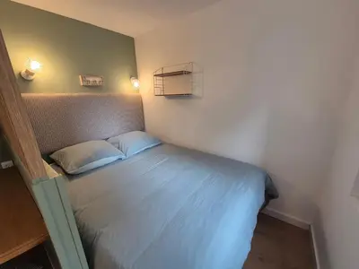 Un ou plusieurs lits dans un hébergement de l'établissement Studio Rouen Centre Historique 2 Personnes L'Olive