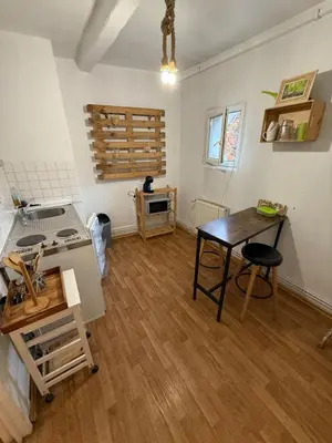 Cuisine ou kitchenette dans l'établissement Heart of Old Amiens