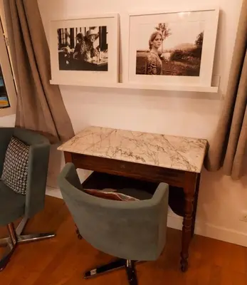 Coin salon dans l'établissement Duplex de Charme avec Bureau - Face Gare RER A