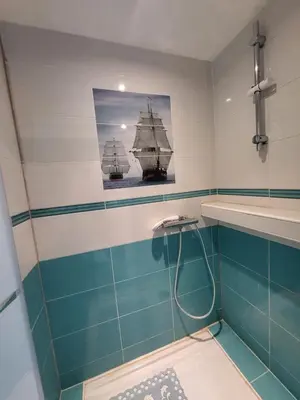 Salle de bains dans l'établissement Gîte de l'Eure