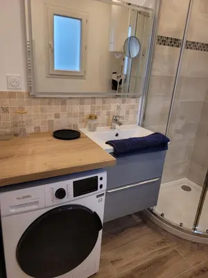 Salle de bains dans l'établissement Appartement cosy 2
