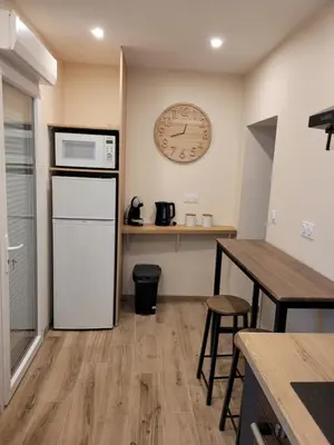 Cuisine ou kitchenette dans l'établissement Appartement cosy 2