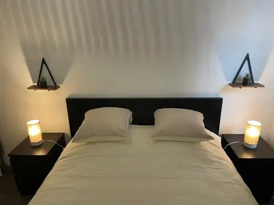 Un ou plusieurs lits dans un hébergement de l'établissement Apartment 2