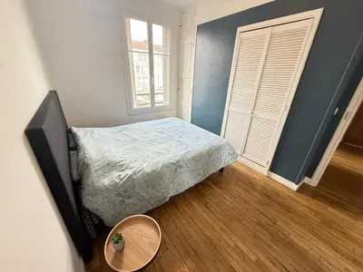 Un ou plusieurs lits dans un hébergement de l'établissement Chez Rami - Charmant T3 - Rue Jacoby