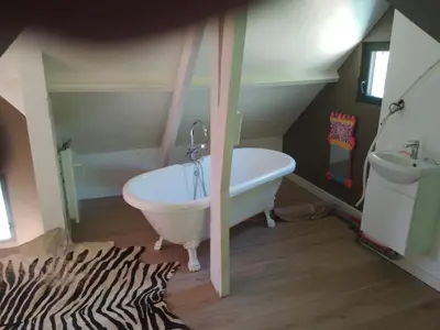 Salle de bains dans l'établissement Maison Bord de Seine