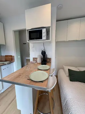 Cuisine ou kitchenette dans l'établissement Studio Eucalyptus