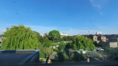 Vue générale sur Amiens ou vue de la ville depuis l'appartement