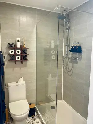 Salle de bains dans l'établissement Studio indépendant à la campagne