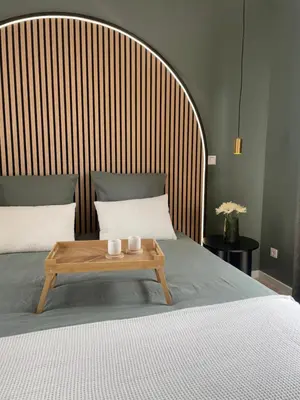 Un ou plusieurs lits dans un hébergement de l'établissement Évasion spa près de Giverny