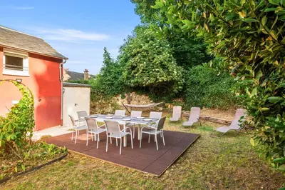 Jardin de l'établissement Maison Calme avec Jardin - 10 pers - Proche Centre Rouen