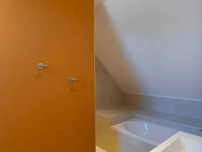 Salle de bains dans l'établissement LES PATICHERES - L'Etable avec accès piscine