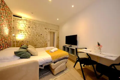 Un ou plusieurs lits dans un hébergement de l'établissement Rouen centre - Bienvenue chez Coline