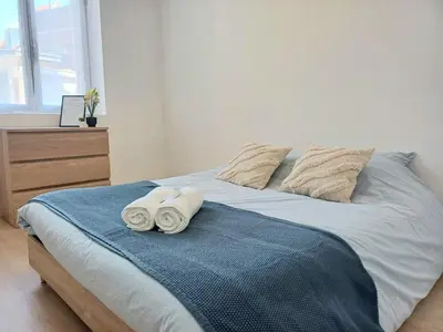 Un ou plusieurs lits dans un hébergement de l'établissement Le Clos Carnot 2 - Proche Commodités
