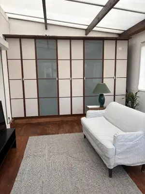 Un ou plusieurs lits dans un hébergement de l'établissement Appartements des Compagnons