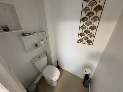 Salle de bains dans l'établissement T3 Spacieux en hyper centre de Beauvais
