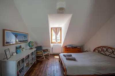 Un ou plusieurs lits dans un hébergement de l'établissement La Houle - Maison proche plage