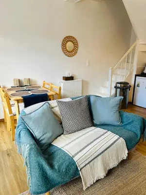Coin salon dans l'établissement Maison de pêcheur