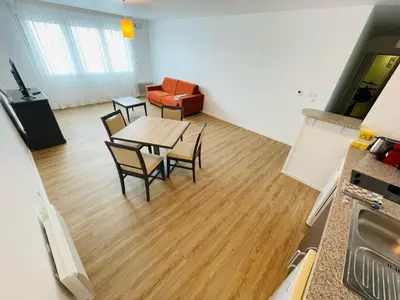 Cuisine ou kitchenette dans l'établissement Rouen T3 moderne et équipé - 394