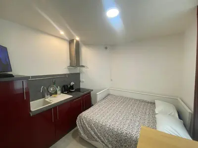 Cuisine ou kitchenette dans l'établissement Tiny Nest 42