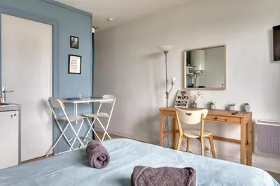 Plan de l'établissement Le Léon 12 Joli studio avec balcon situé à Dieppe
