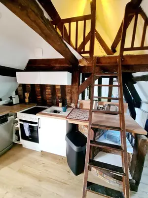 Cuisine ou kitchenette dans l'établissement Appartement cosy & mezzanines