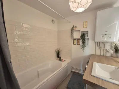 Salle de bains dans l'établissement Appartement La Muse Centre Historique Rouen