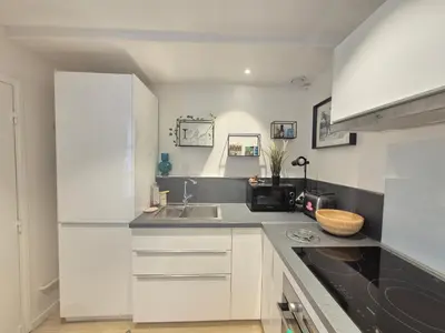 Cuisine ou kitchenette dans l'établissement Appartement La Muse Centre Historique Rouen