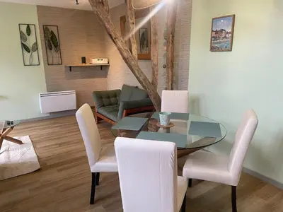 Coin salon dans l'établissement GITE La Grange