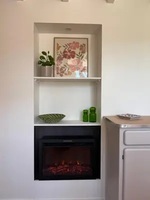 Cuisine ou kitchenette dans l'établissement Petite maison indépendante
