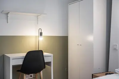 Un ou plusieurs lits dans un hébergement de l'établissement Appartement La Rive Rouen proche centre historique