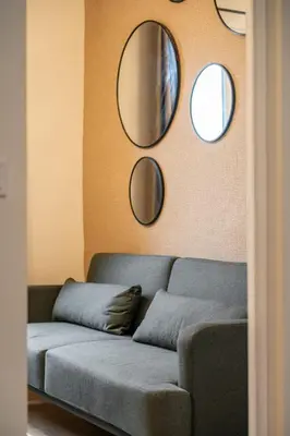 Coin salon dans l'établissement Appartement La Rive Rouen proche centre historique