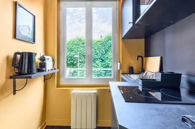 Cuisine ou kitchenette dans l'établissement La Luxury - HyperCentre - Baignoire confort - Ambiance 5 étoiles