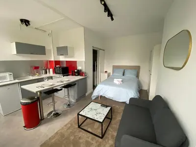 Cuisine ou kitchenette dans l'établissement Once upon a Time in Rouen - 213